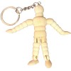 boneco articulado mini chaveiro