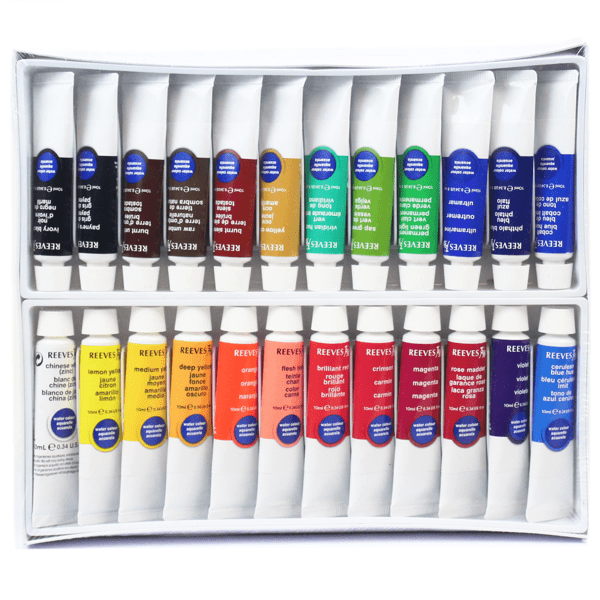 Aquarela Reeves 24 Cores de 10ml