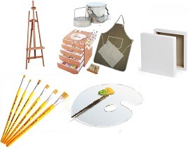 material-para-pintura-oleo-acrilica-auxiliares