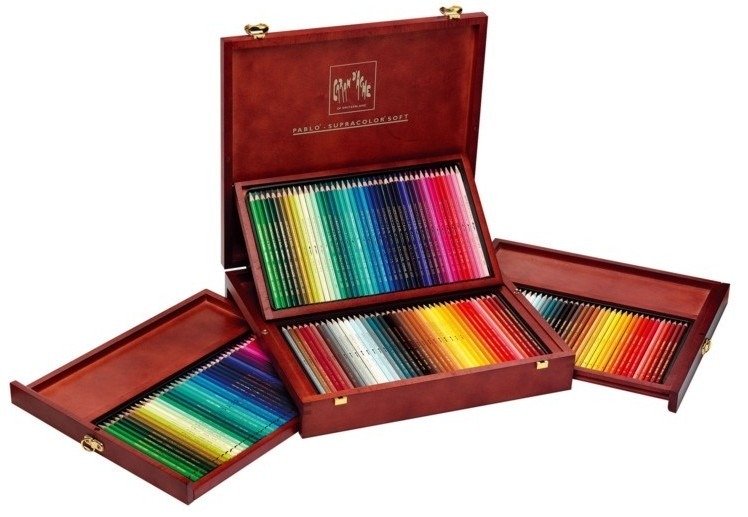 estojo profissional de desenho luxo caran d ache