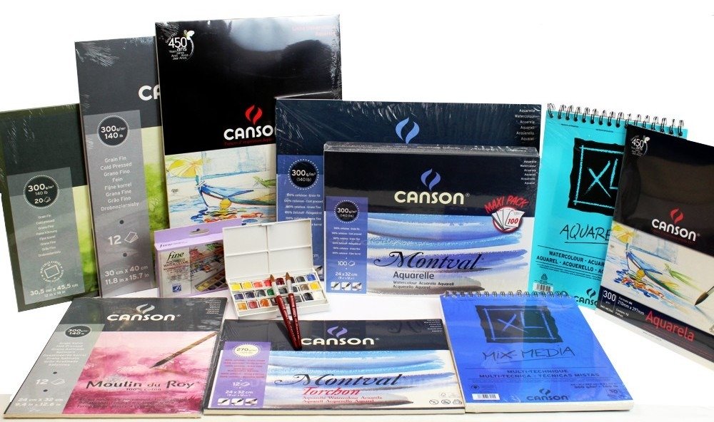 bloco aquarela canson 300g