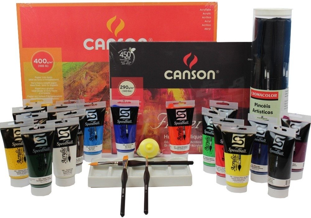 tinta acrilica speedball profissional