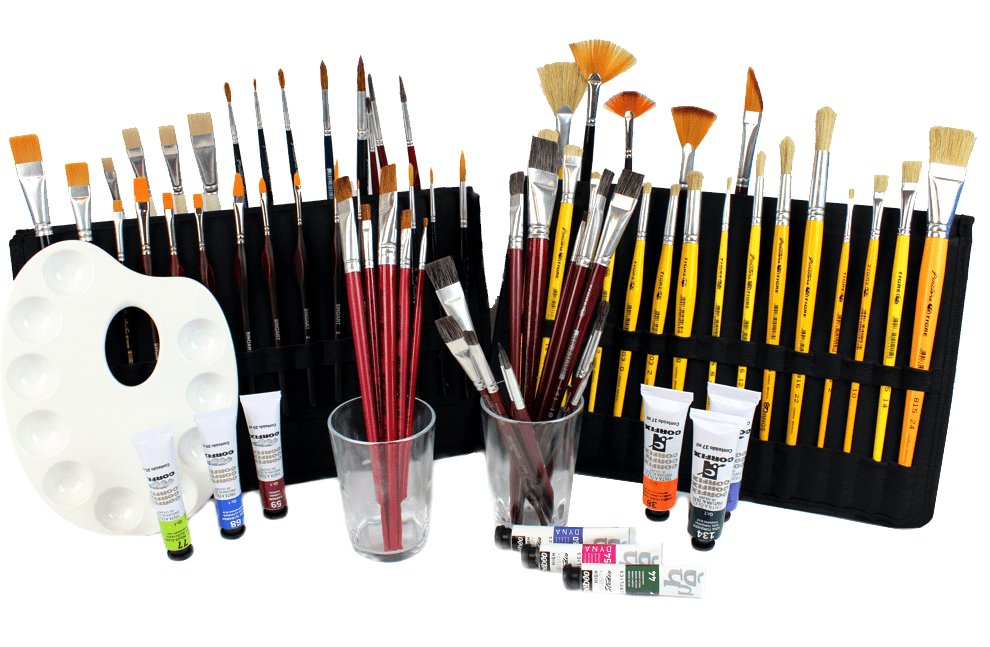 pinceis para pintura em tela