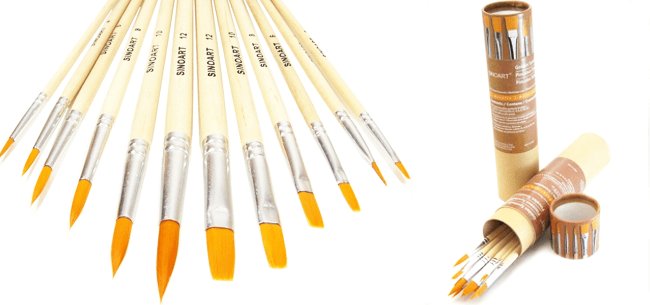 pincel sinoart estojo 12