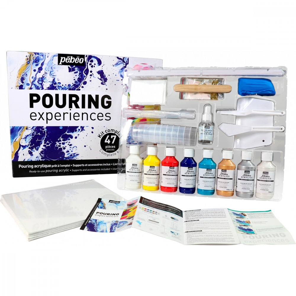 Kit Completo Pouring Pébéo 47 Peças